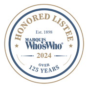 Honored Listee | Est. 1898 | Marquis Who's Who | 2024 | Over 125 Years